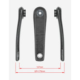 Fsa Ebike Chainset Ck-702 Isis 22.0Mm Black Cranks